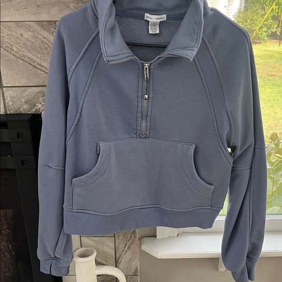 Better Together Sweaters - Cozy Blue Half-Zip Women's Sweater